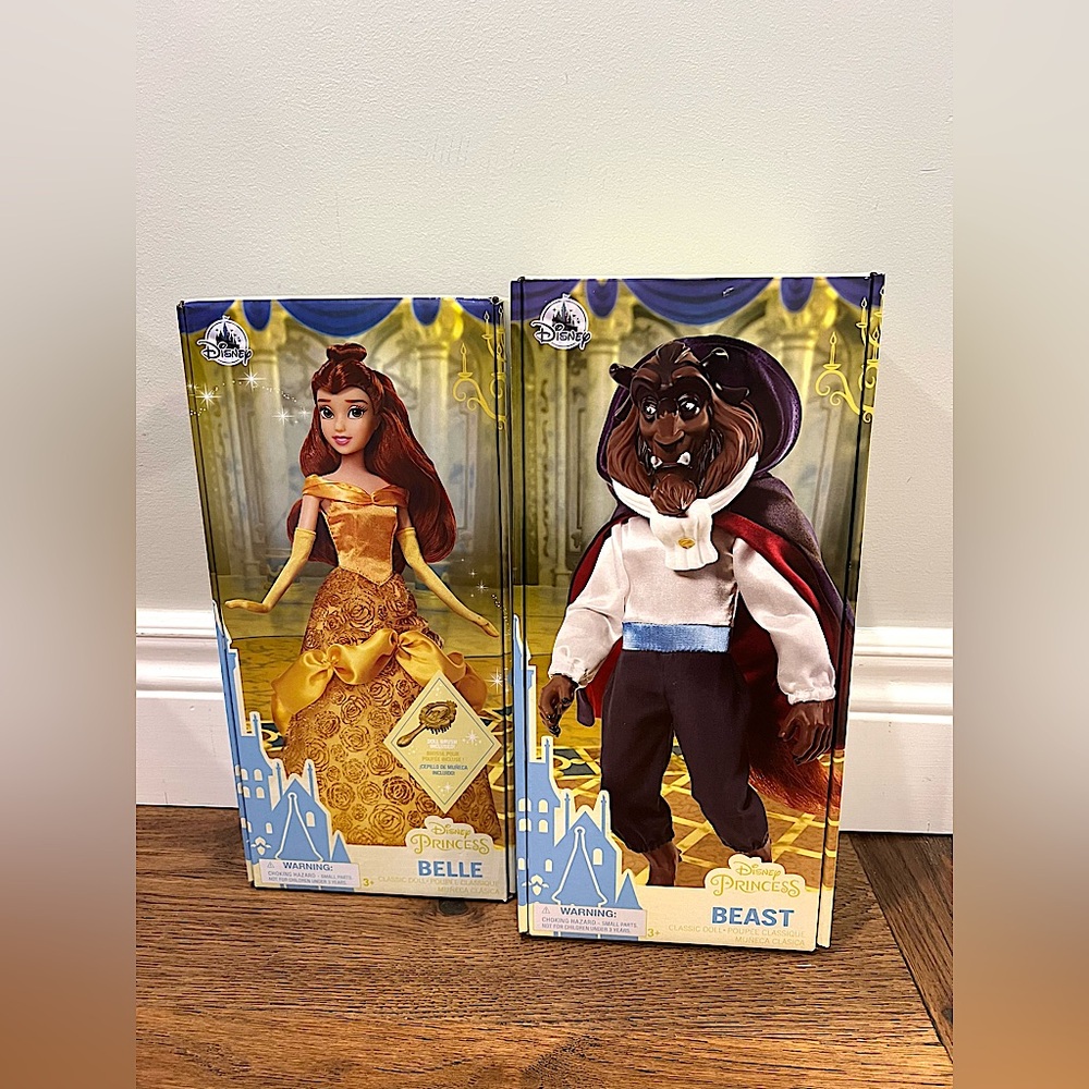 Disney Store Classic dolls - Belle & The Beast
